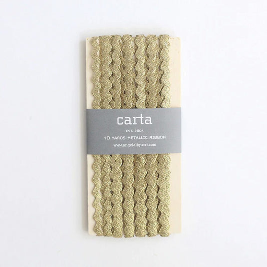 Metallic Ric Rac Ribbon in Gold