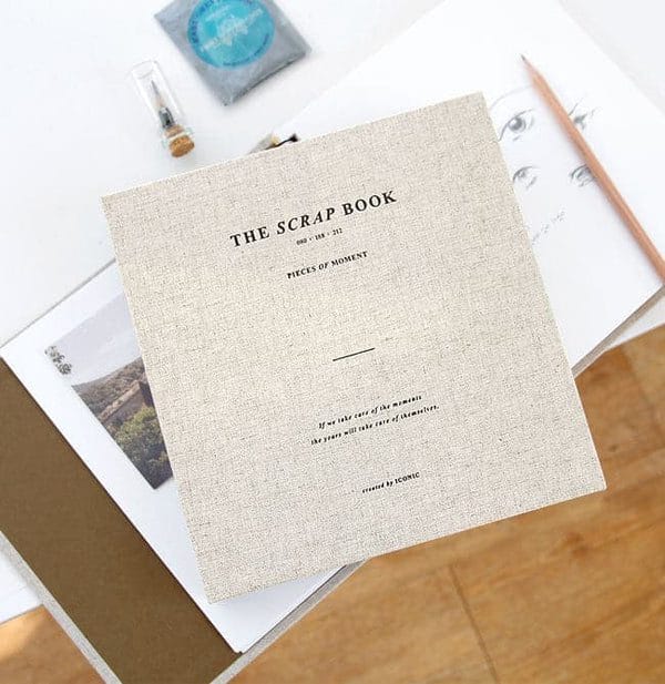 Iconic Scrapbook in Khaki Grey