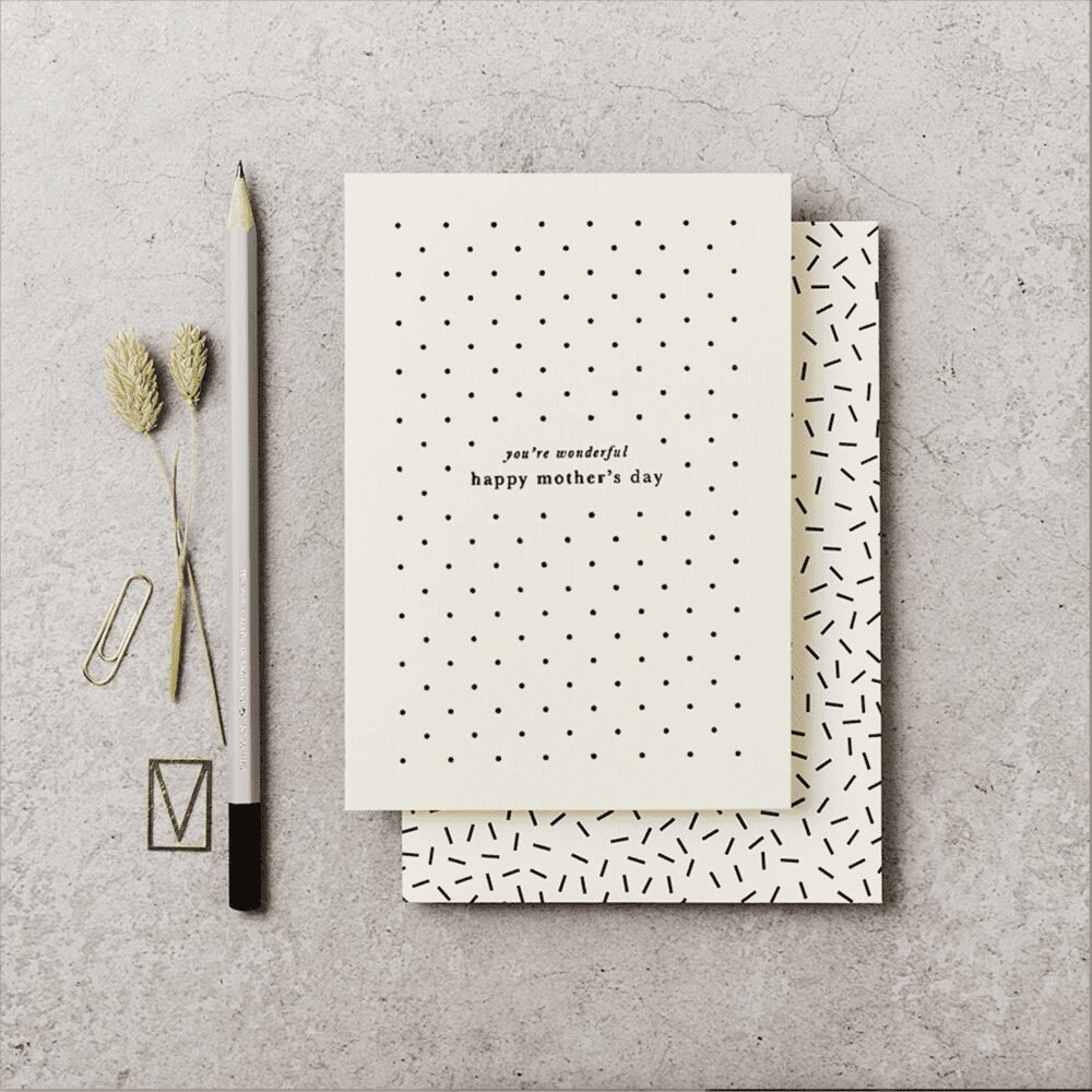 You're Wonderful, Happy Mother's Day Card – mother's day card – Katie Leamon