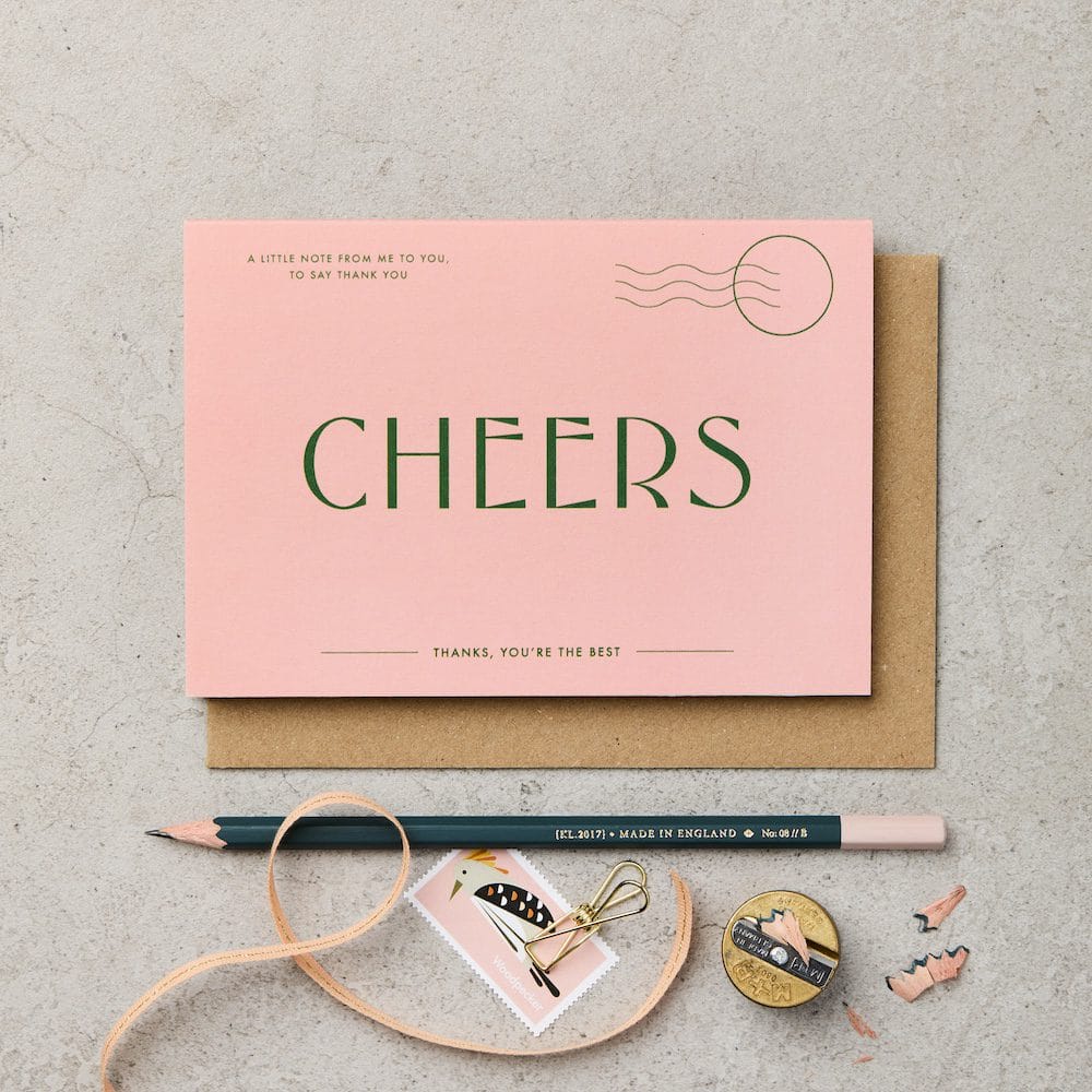 Seaside Cheers – thank you card – Katie Leamon