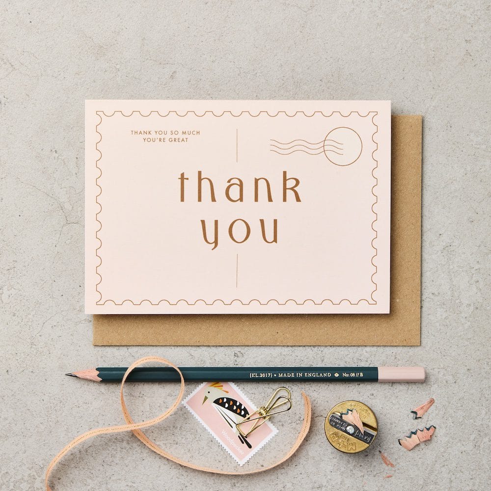 Seaside Thank You Stamp – thank you card – Katie Leamon