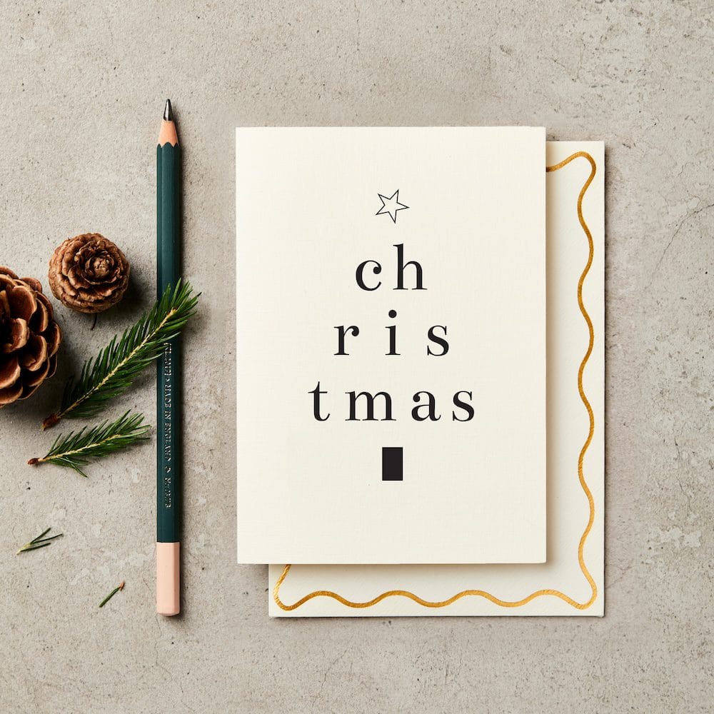 Star Christmas Tree – luxury stationery – Katie Leamon