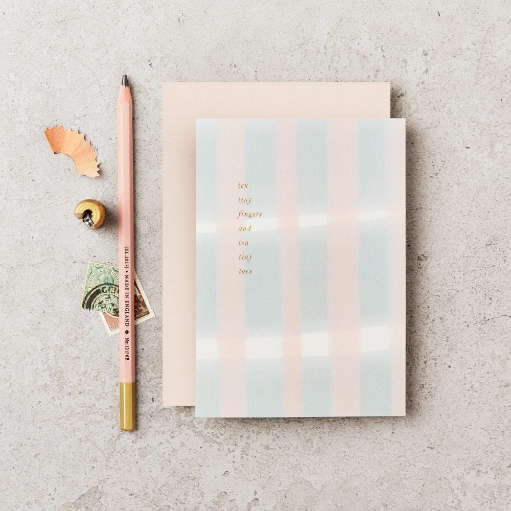 Ten Tiny Fingers New Baby Card