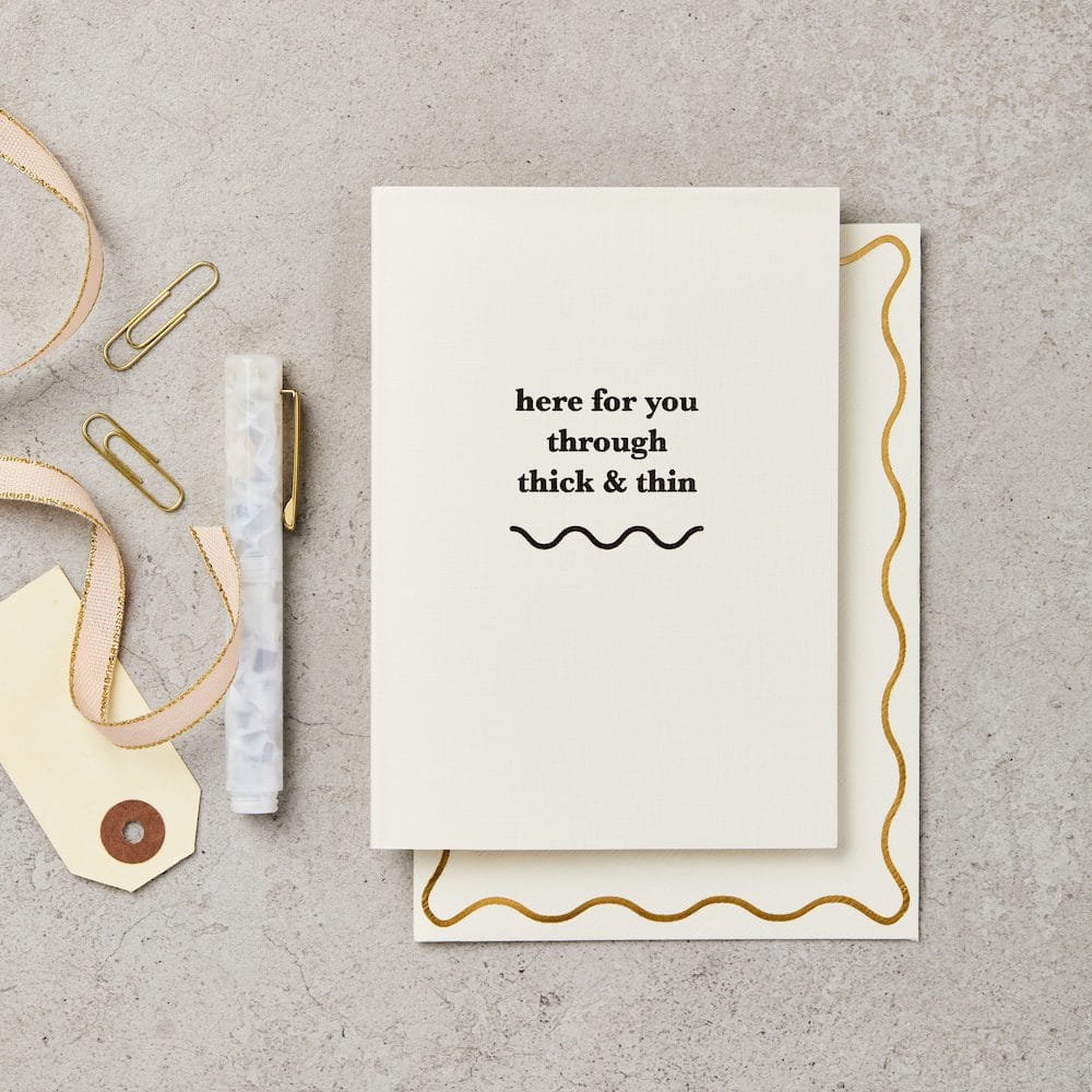 Hello You Cloth Covered Postcard – greeting card – Katie Leamon