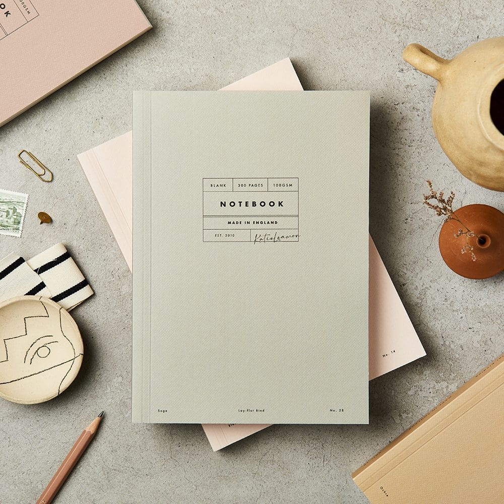 Katie Leamon Vol 28: Sage Lay Flat Notebook – katieleamon