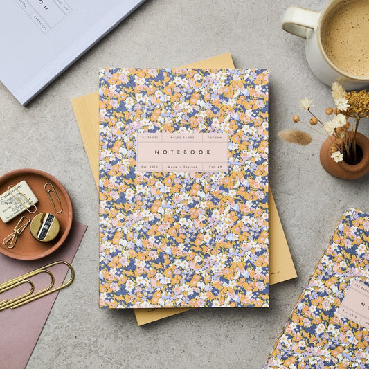 Vol 49: Ruled Patricia Yellow Flat Lay Notebook