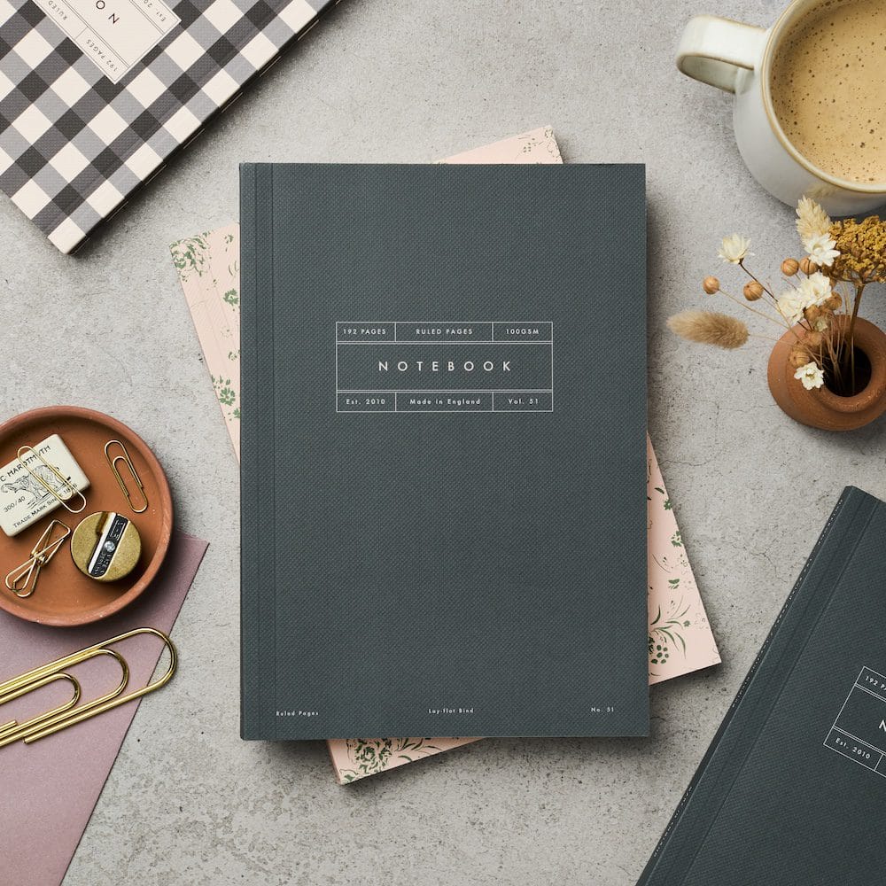 Vol 51: Ruled Hunter Green Flat Lay Notebook