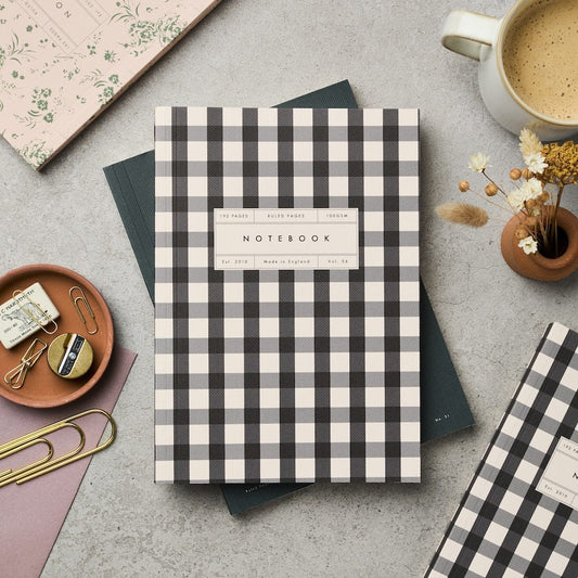 Vol 56: Ruled Gingham Flat Lay Notebook