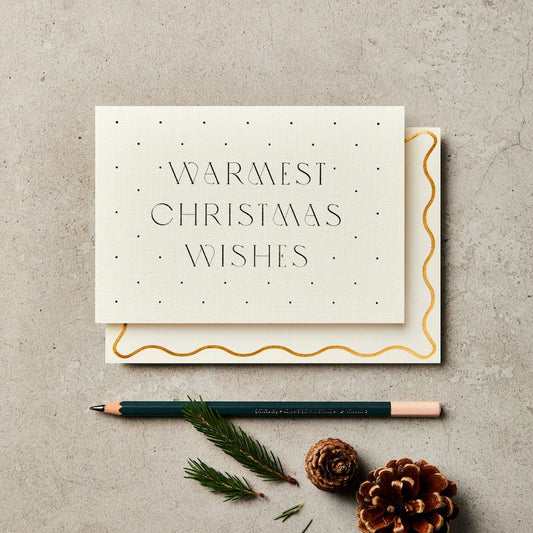 Box of 8 'Warmest Christmas Wishes' Card
