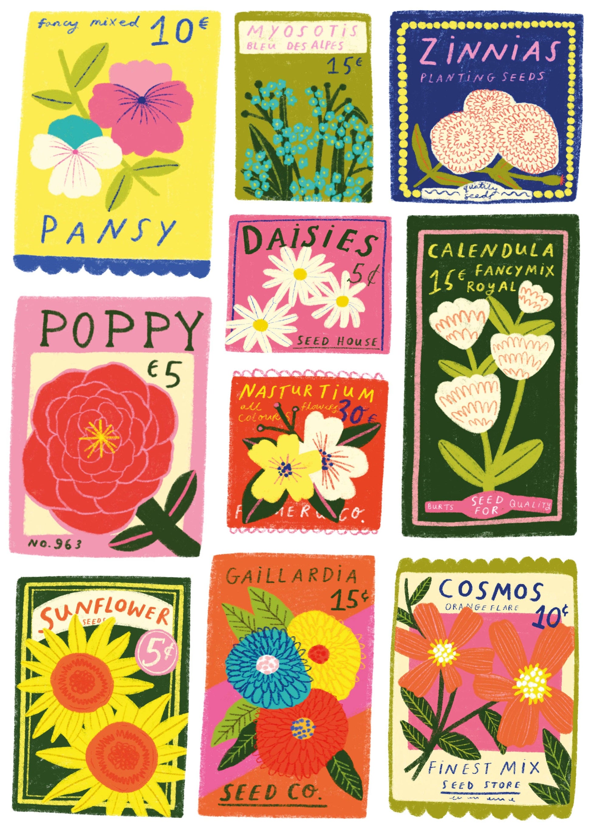 Seeds- 1,000 Piece Jigsaw Puzzle – luxury stationery – Katie Leamon