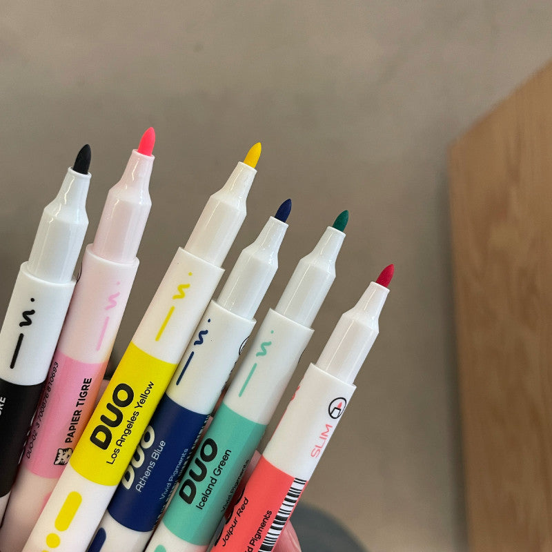 Papier Tigre Duo Felt Pens - Red