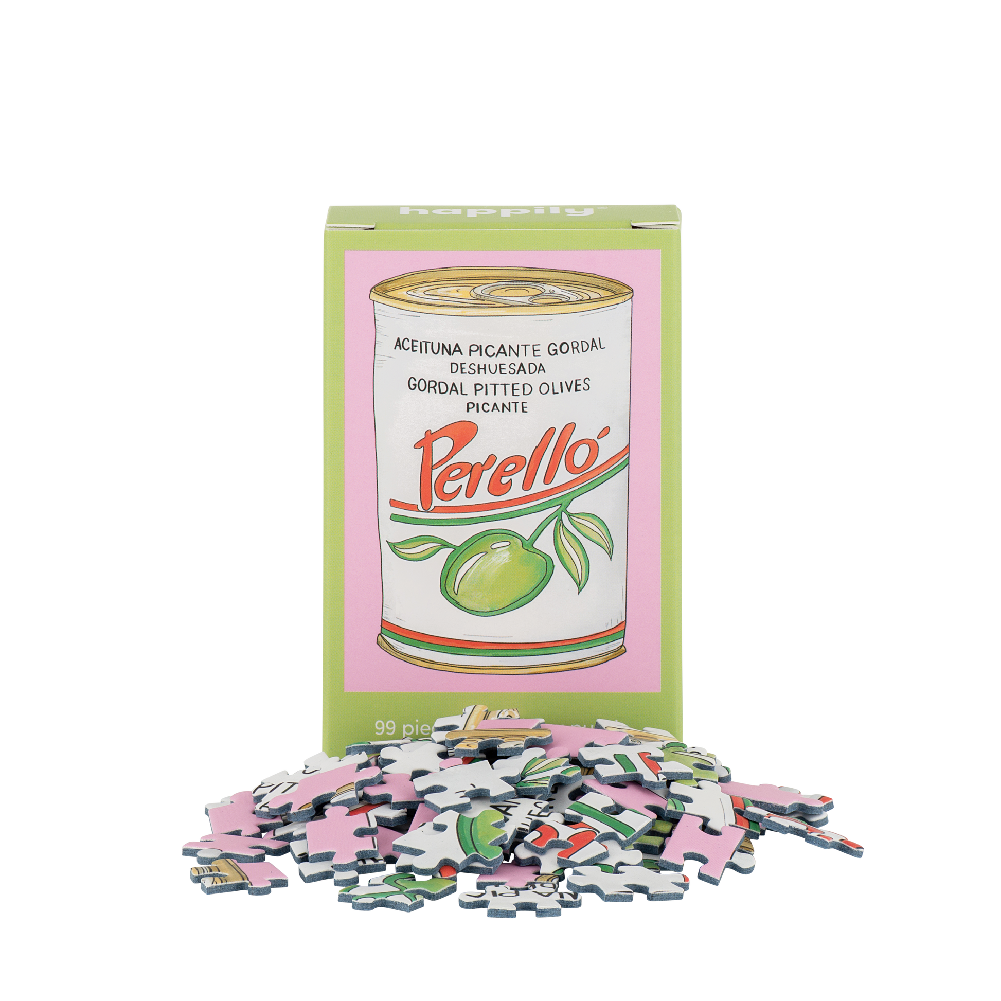 Olives - 99 Piece Mini Jigsaw Puzzle – luxury stationery – Katie Leamon